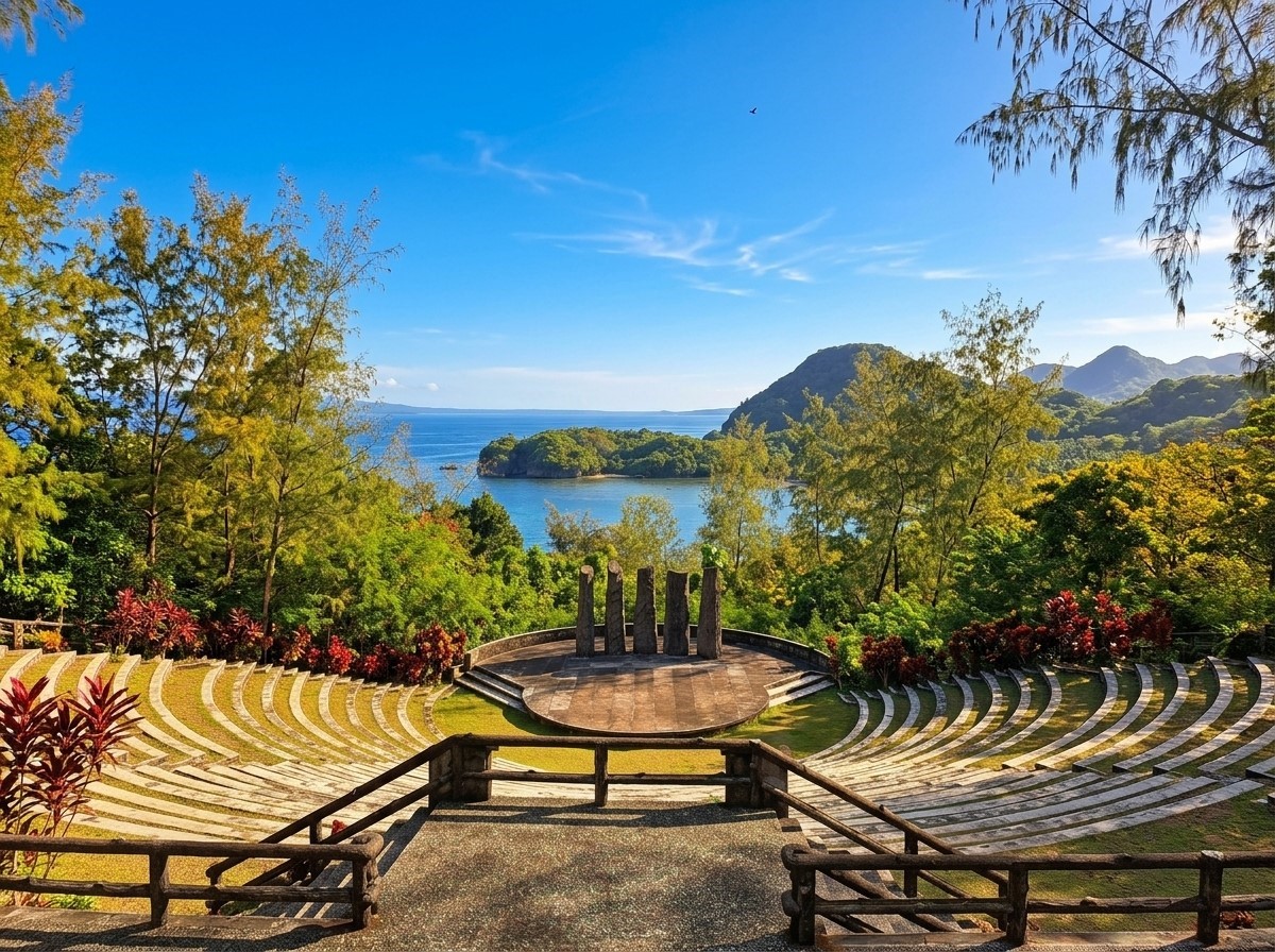 The stunning circular amphitheater of Cagraray Eco-Park
