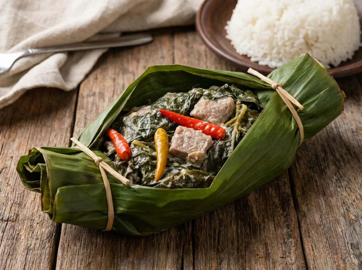 Authentic Bicolano Pinangat to eat in Ligao City Albay