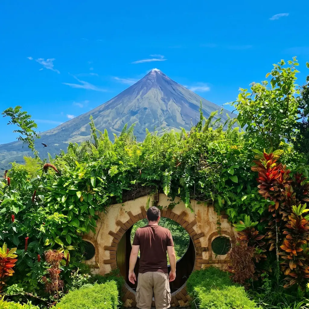 Mount Mayon view from Hobbit Hill in Ligao City Albay