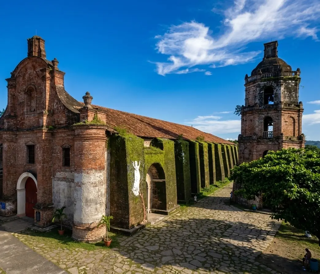 A montage showing the nearby Santa Maria UNESCO Church and Vigan heritage streets