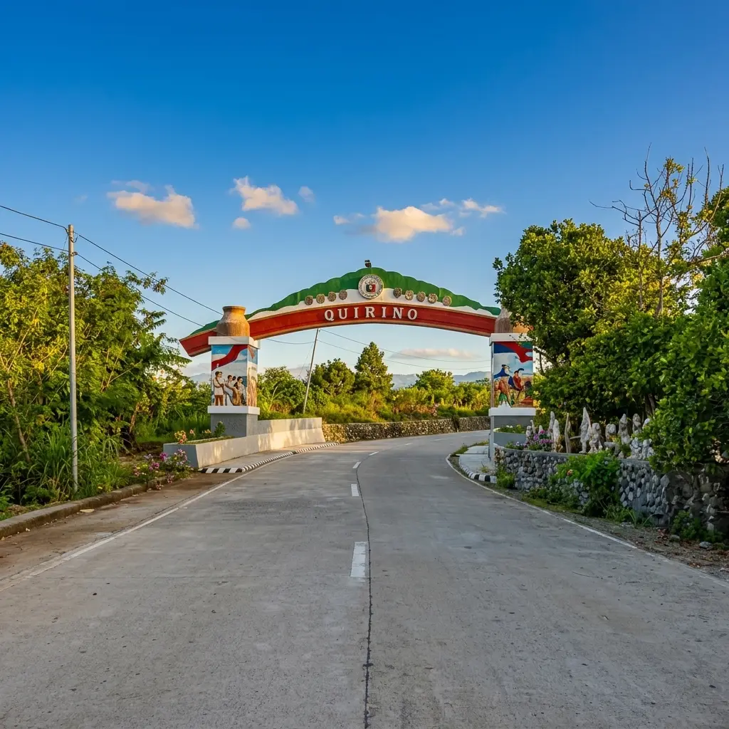 Winding mountain roads passing through San Emilio leading to Quirino